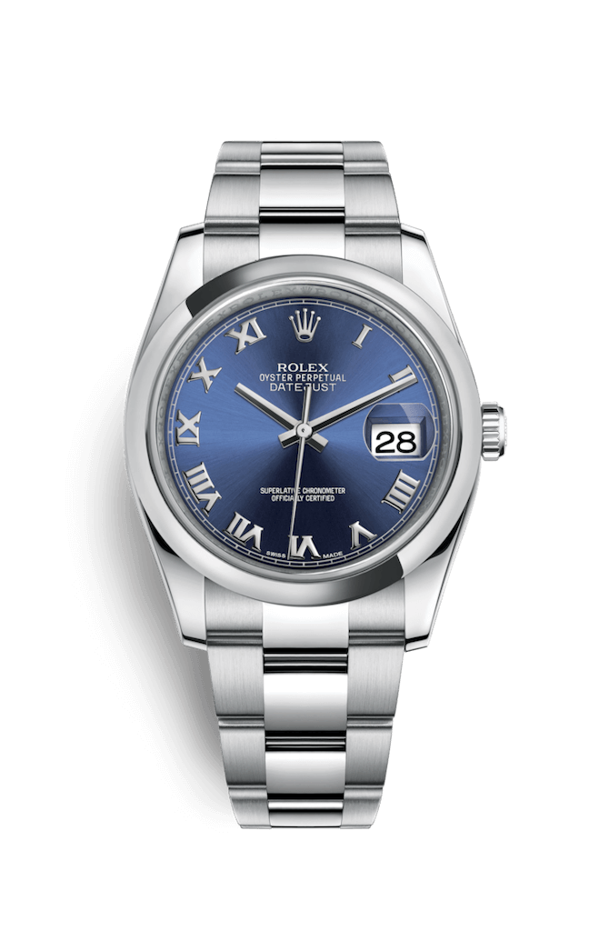 ROLEX OYSTER PERPETUAL DATEJUST 36 36mm 116200 Blue