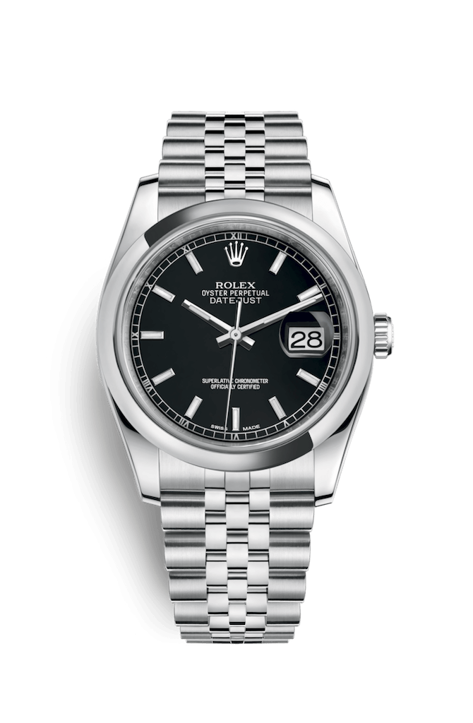 ROLEX OYSTER PERPETUAL DATEJUST 36 36mm 116200 Black