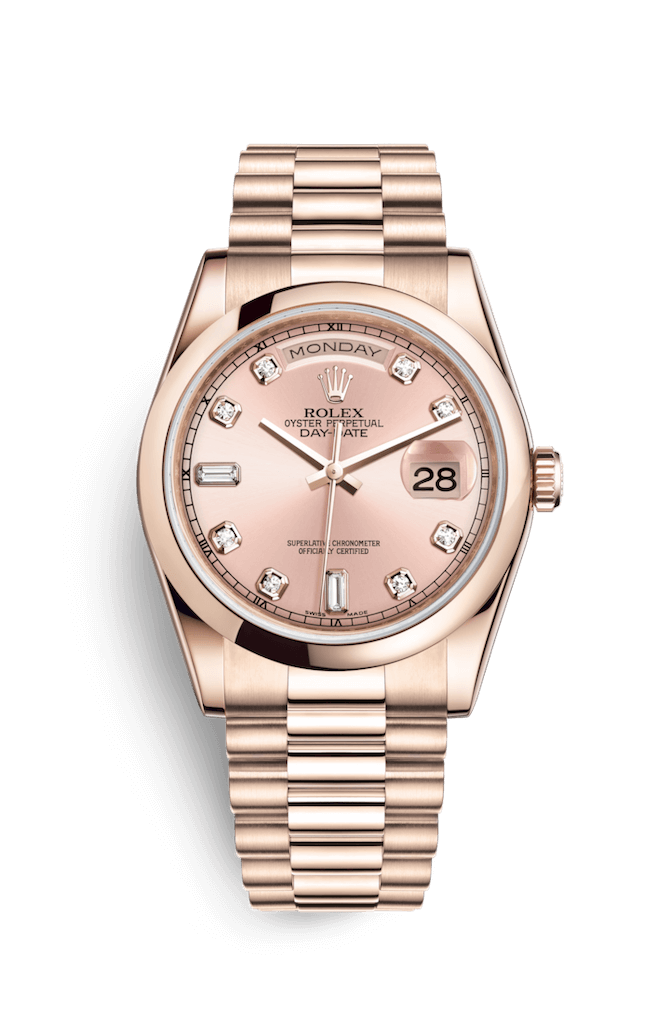 ROLEX OYSTER PERPETUAL DAY-DATE 36 36mm 118205 Opaline