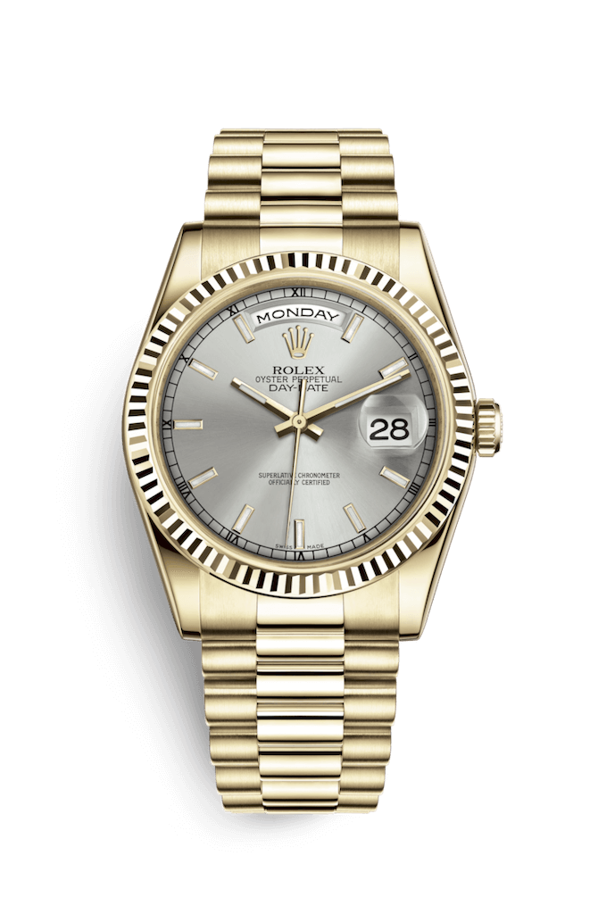 ROLEX OYSTER PERPETUAL DAY-DATE 36 36mm 118238 Gris
