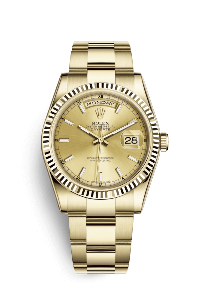 ROLEX OYSTER PERPETUAL DAY-DATE 36 36mm 118238 Opaline