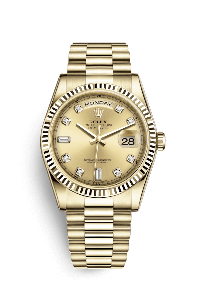 ROLEX OYSTER PERPETUAL DAY-DATE 36 36mm 118238 Opaline