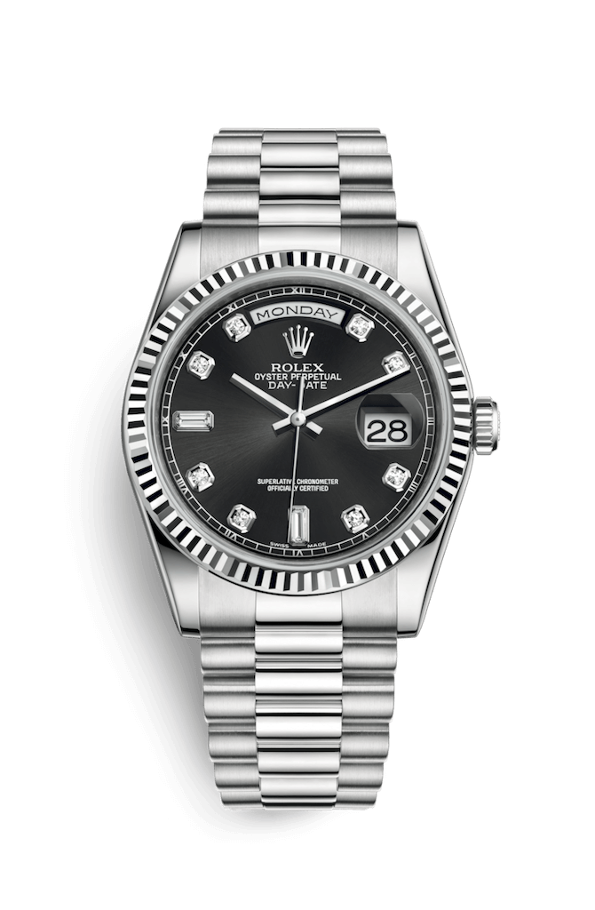 ROLEX OYSTER PERPETUAL DAY-DATE 36 36mm 118239 Black