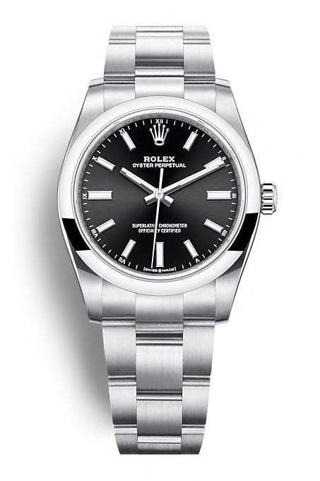 ROLEX OYSTER PERPETUAL OYSTER PERPETUAL 34 34mm 124200 Noir