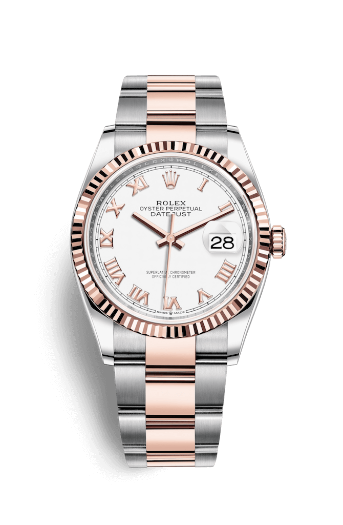 ROLEX OYSTER PERPETUAL DATEJUST 36 36mm 126231 Blanc