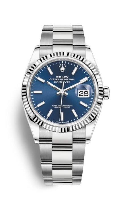 ROLEX OYSTER PERPETUAL DATEJUST 36 36mm 126234 Blue