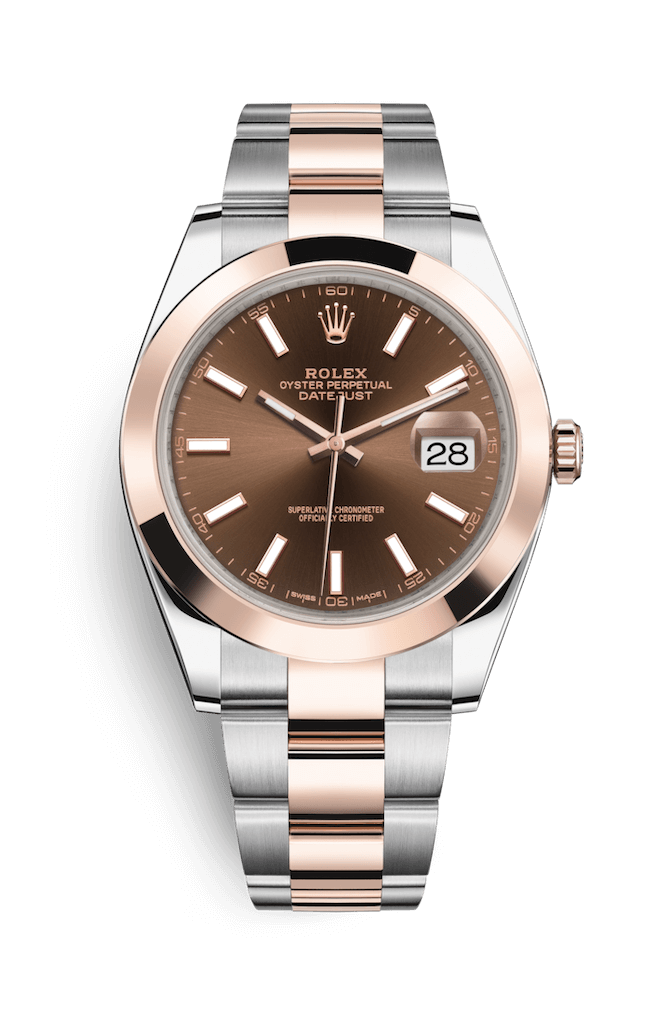 ROLEX OYSTER PERPETUAL DATEJUST 41 41mm 126301 Marron