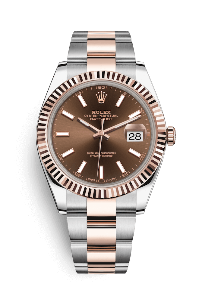 ROLEX OYSTER PERPETUAL DATEJUST 41 41mm 126331 Marron