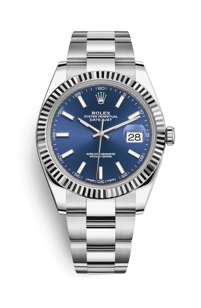 ROLEX OYSTER PERPETUAL DATEJUST 41 41mm 126334 Blue