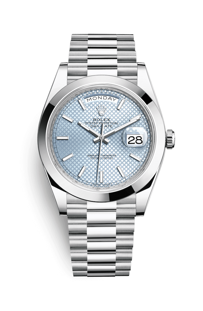 ROLEX OYSTER PERPETUAL DAY-DATE 40 40mm 228206 Blue