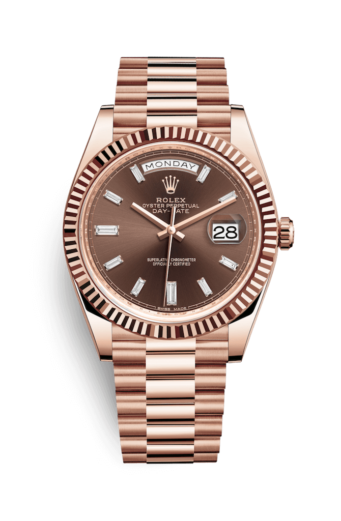 ROLEX OYSTER PERPETUAL DAY-DATE 40 40mm 228235 Marron