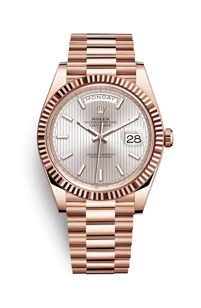 ROLEX OYSTER PERPETUAL DAY-DATE 40 40mm 228235 Opaline
