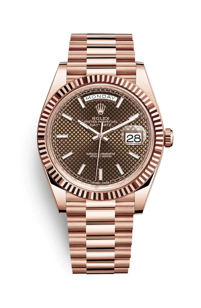 ROLEX OYSTER PERPETUAL DAY-DATE 40 40mm 228235 Brown