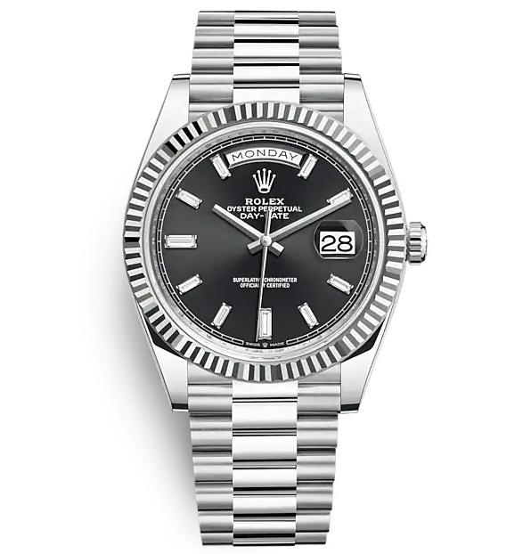 ROLEX OYSTER PERPETUAL DAY-DATE 40 40mm 228236 Black