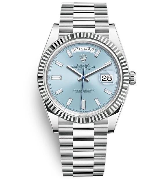 ROLEX OYSTER PERPETUAL DAY-DATE 40 40mm 228236 Blue