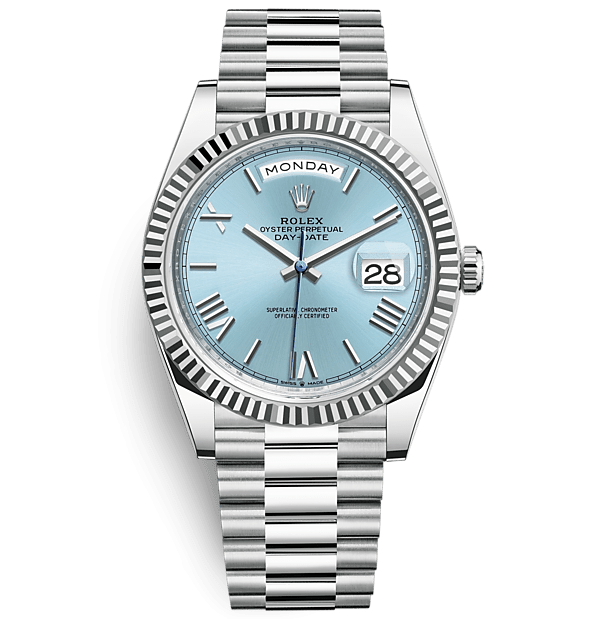 ROLEX OYSTER PERPETUAL DAY-DATE 40 40mm 228236 Blue