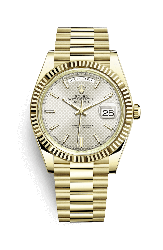 ROLEX OYSTER PERPETUAL DAY-DATE 40 40mm 228238 Opaline