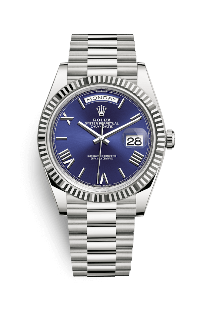 ROLEX OYSTER PERPETUAL DAY-DATE 40 40mm 228239 Blue