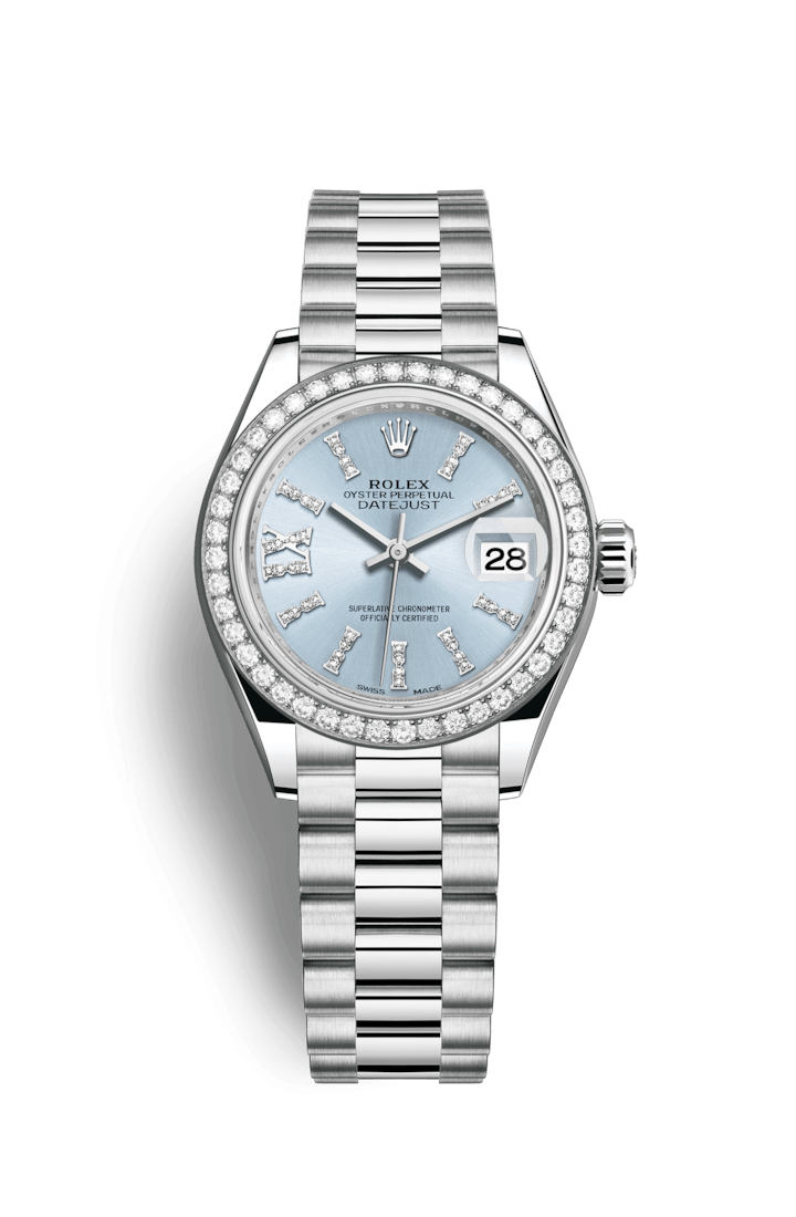 ROLEX OYSTER PERPETUAL LADY-DATEJUST 28 28mm 279136RBR Blue