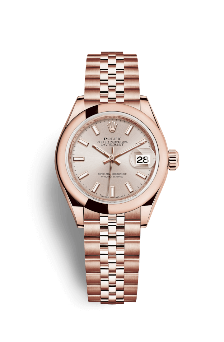 ROLEX OYSTER PERPETUAL LADY-DATEJUST 28 28mm 279165 Opaline