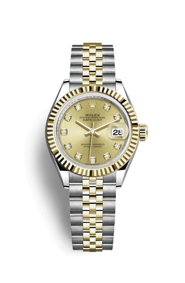 ROLEX OYSTER PERPETUAL LADY-DATEJUST 28 28mm 279173 Opaline