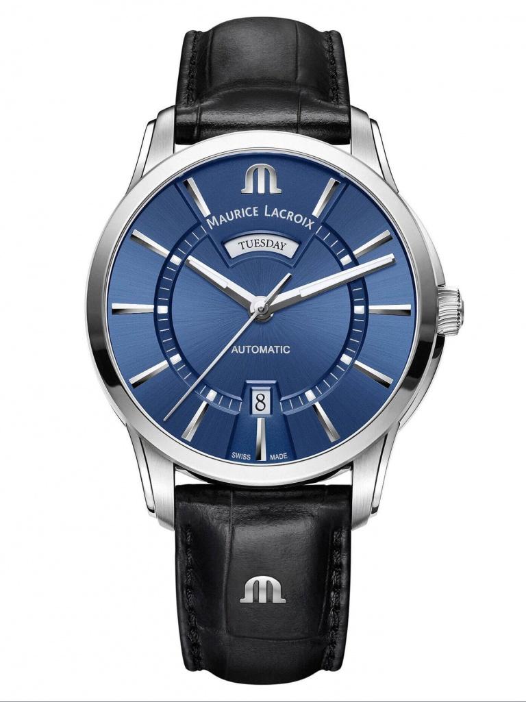 MAURICE LACROIX PONTOS DAY DATE 41MM 41mm PT6358-SS001-430-1 Blue