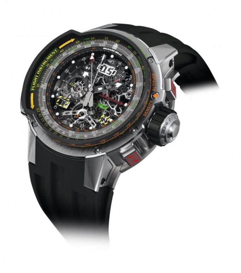 RICHARD MILLE RM TOURBILLON AVIATION E6-B FLYBACK CHRONOGRAPH 50mm RM 039 Squelette