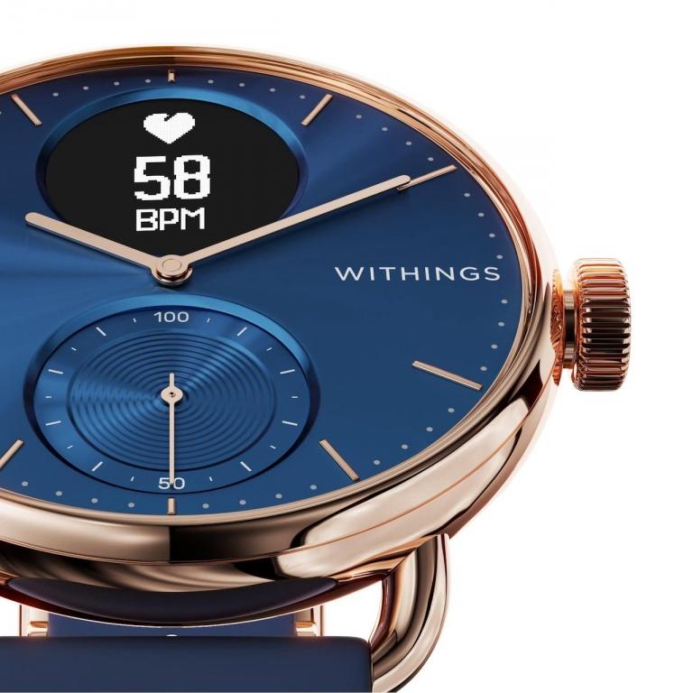 WITHINGS SCANWATCH GOLD 38mm BLUE Bleu