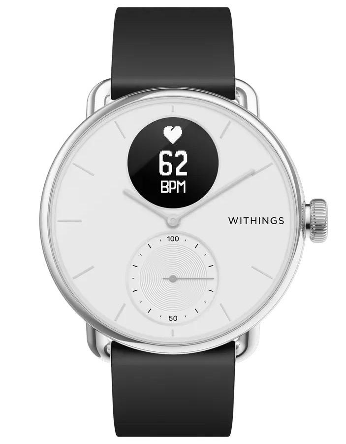 WITHINGS SCANWATCH STEEL 38mm WHITE Blanc