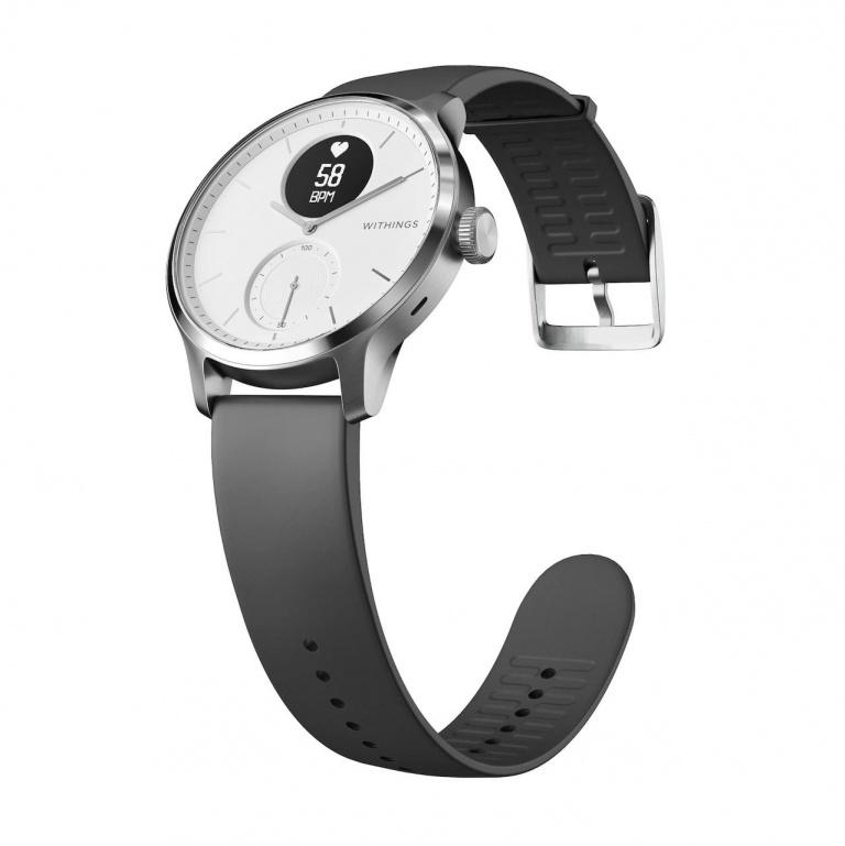 WITHINGS SCANWATCH STEEL 42mm WHITE Blanc