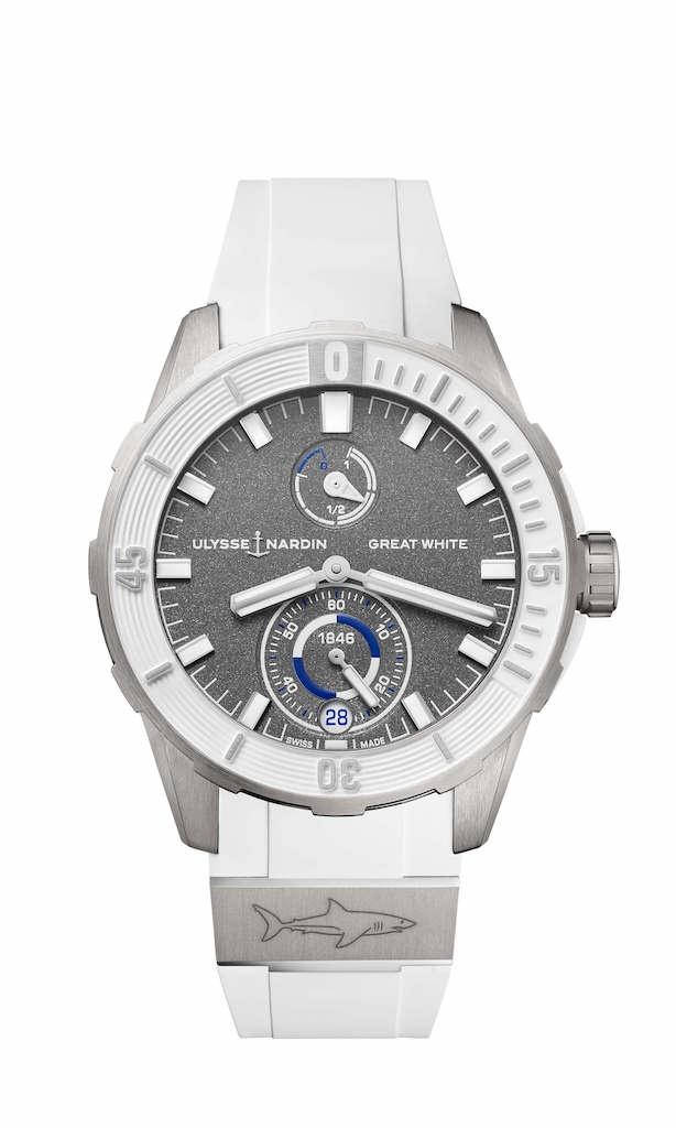 ULYSSE NARDIN DIVER CHRONOMETER GREAT WHITE LIMITED EDITION 44mm 1183-170LE-3/90-GW White