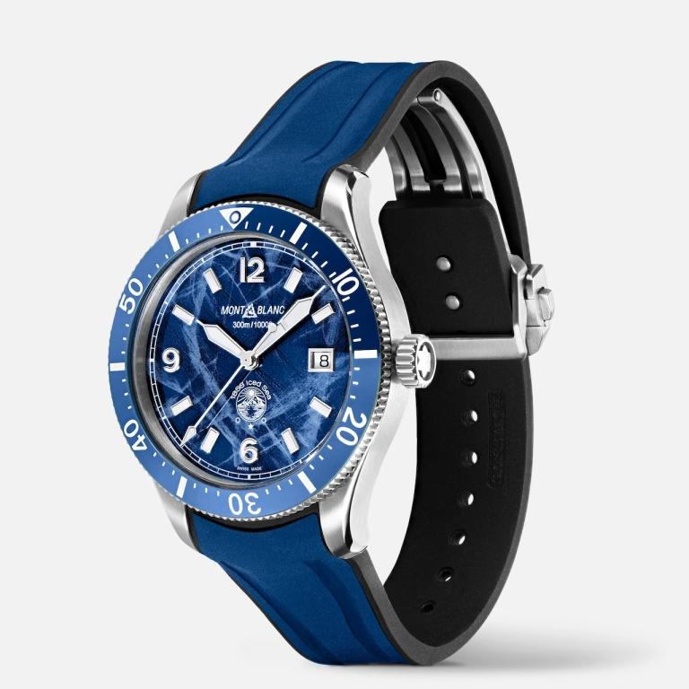 MONTBLANC 1858 ICED SEA 41mm MB129370 Blue