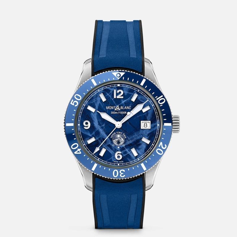 MONTBLANC 1858 ICED SEA 41mm MB129370 Blue